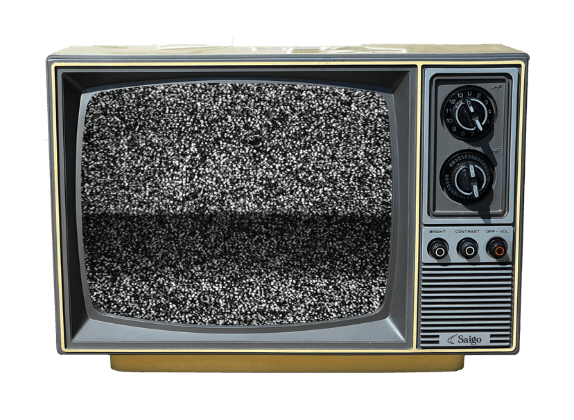 Picture of an old school tv